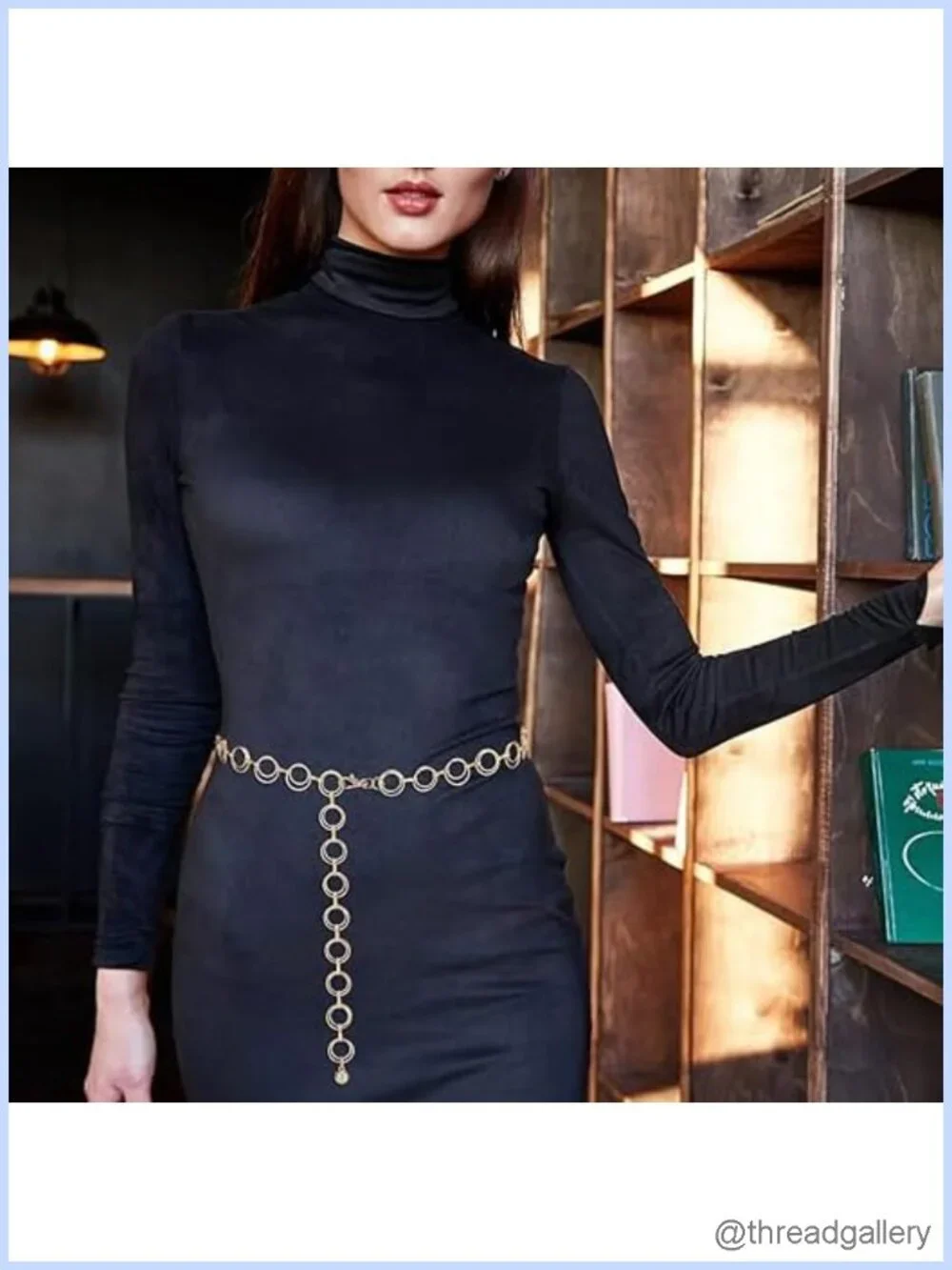 Round Metal Waist Chain Adjustable Body Chain Gold Jeans Jewelry Party Belt